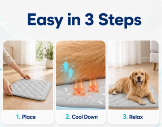 Furthrive Dog Cooling Mat use