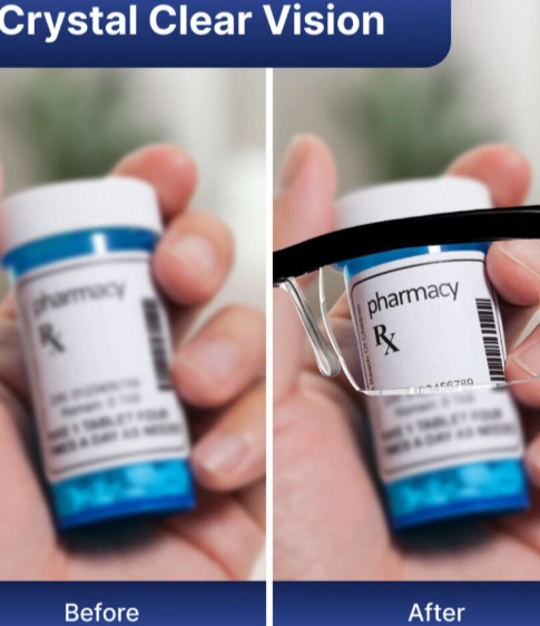 NexOptrics Adjustable Glasses Before & After